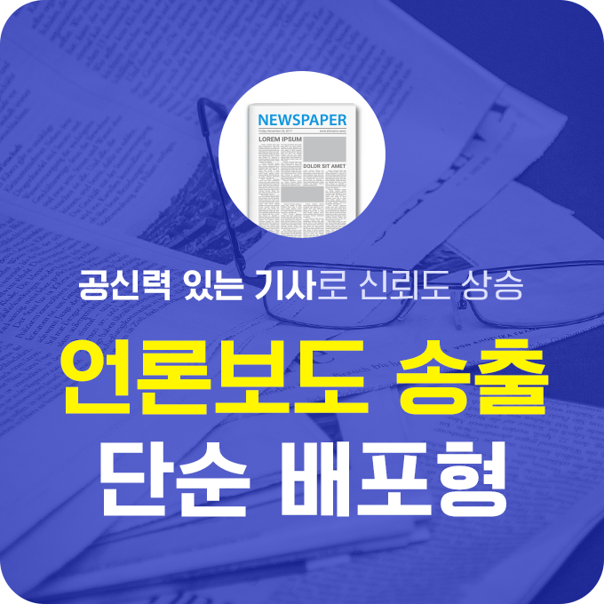 언론보도 송출 - 단순배포/포털검색형 | 데일리SNS